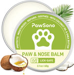 Lick-Safe Dog Paw & Nose Balm with Coconut Oil | All-Natural Moisturizer & Soother for Dry, Cracked Pads & Snout | Heat & Cold Pavement Protection Wax, Nose Butter for Bulldogs (2.1 Oz / 60 G)