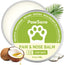 Lick-Safe Dog Paw & Nose Balm with Coconut Oil | All-Natural Moisturizer & Soother for Dry, Cracked Pads & Snout | Heat & Cold Pavement Protection Wax, Nose Butter for Bulldogs (2.1 Oz / 60 G)