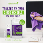 Screen Cleaner Spray and Microfiber Cloth 16Oz Screen Cleaner Spray and Wipe for TV, Laptop, Computer, Phone, Ipad, Car Screen Cleaning Kit Electronic Cleaner Spray