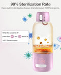 Portable Bottle Warmer for Travel, 17 Oz Large Capacity & 16000Mah Extended Battery Life, 8 Temp Contorl, Breastmilk/Formula/Water/Milk 2Min Fast Warmer Heating, Ideal for Travel, Outdoor