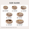 Bedsure Calming Dog Bed for Small Dogs - Donut Washable Small Puppy Bed, 23 Inches Anti-Slip round Fluffy Plush Faux Fur Large Cat Bed, Fits up to 25 Lbs Pets, Camel