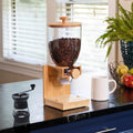 Bamboo Cereal Dispenser with Airtight Lid â€“ Countertop Dry Food Dispenser for Kitchen Organization â€“ Eco-Friendly Cereal Container for Pantry