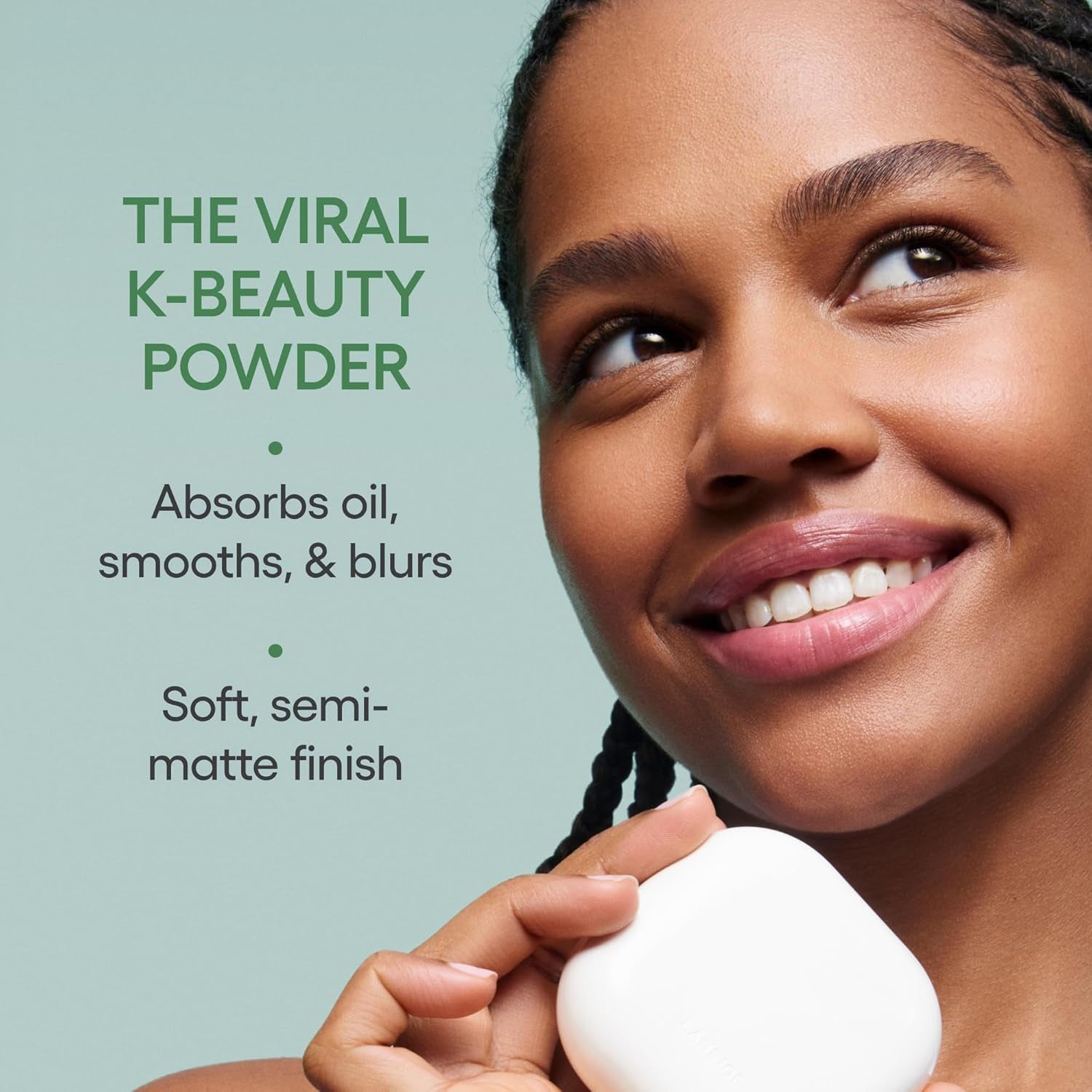Neo Blurring Powder: Korean Shine Control Compact with Pore Blurring, Smoothing Finish & Travel-Friendly, No Spill Packaging