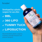 Lymphatic Drainage Massage Oil with Arnica & Menthol for after Procedure Body Care & Lymphatic Drainage Massager, Liposuction, 360 Lipo, BBL, Tummy Tuck Body Massage, Cooling Formula - 8.5 Oz