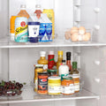 4 Pack Lazy Susan Organizer, Clear Lazy Susan Turntable for Cabinet, Refrigerator, Table Top, Kitchen, Bathroom, Pantry Organizers and Storage, 2 Sizes Included 12In, 10.6In