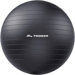 Exercise Ball for Yoga, Pilates & Fitness – Stability Ball Equipment for Home Gym & Office Chair, Core & Balance Training Accessories, Physical Therapy Equipment, Quick Pump Included, 5 Sizes