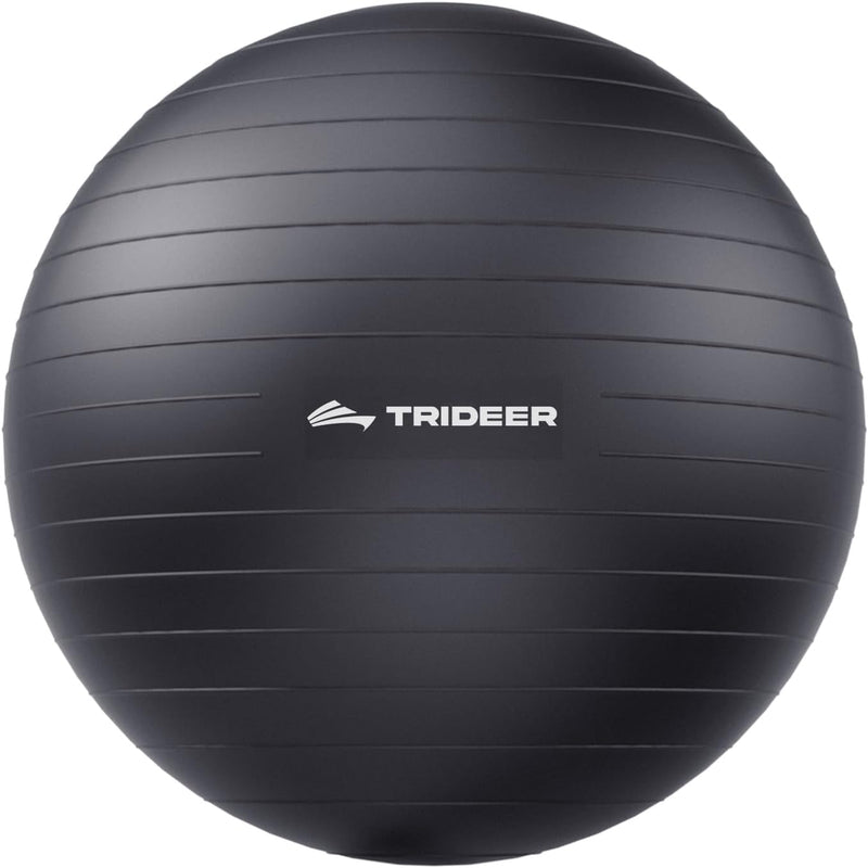 Exercise Ball for Yoga, Pilates & Fitness – Stability Ball Equipment for Home Gym & Office Chair, Core & Balance Training Accessories, Physical Therapy Equipment, Quick Pump Included, 5 Sizes