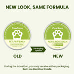 Lick-Safe Dog Paw & Nose Balm with Coconut Oil | All-Natural Moisturizer & Soother for Dry, Cracked Pads & Snout | Heat & Cold Pavement Protection Wax, Nose Butter for Bulldogs (2.1 Oz / 60 G)
