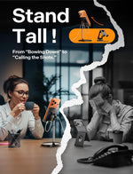 Cell Phone Stand Phone Holder for Desk Office Decor, Office Desk Accessories Women PC Gaming Essentials Iphone Stand Gadgets Men Gift for Father Fit Otterbox Case Switch Ipad Air Tablet 4-10 In