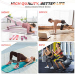 Resistance Bands for Working Out: 3-Set Professional Exercise Bands for Pilates, Yoga, Home Gym, Booty, Leg Training | Heavy/Medium/Light Fabric Loops for Women Men