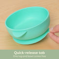Silicone Baby Bowls with Suction Set - Strong Suction Design for Toddlers 1-3, Easy-Grip Baby Spoon for Self-Feeding, BPA Free Feeding Bowls, 4-Piece Set
